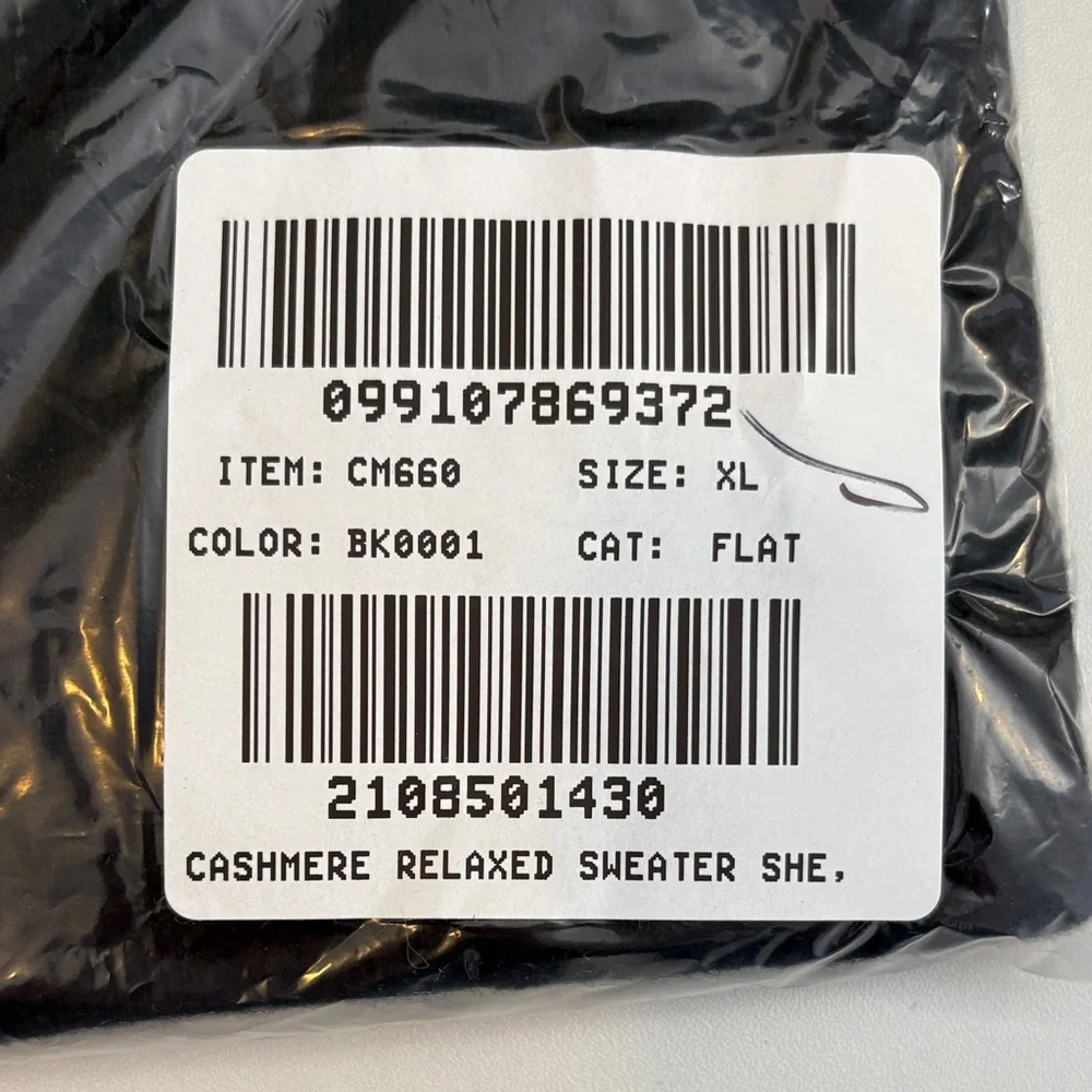 J Crew Cashmere relaxed sweater-vest XL Black - Picture 4 of 6